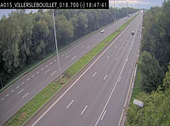 Webcam autoroute Belgique - Villers-le-Bouillet - E42 direction Liège - BK 18.7