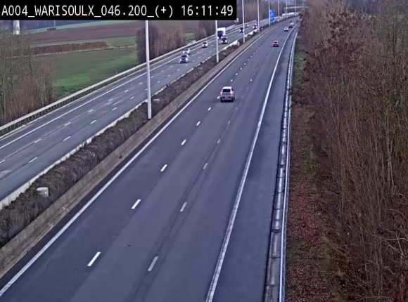 Webcam autoroute Belgique - Warissoulx - E411 - BK 46.2