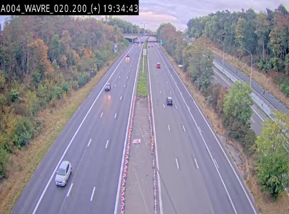 Webcam @ Wavre-sud KP 19.6, A4/E411