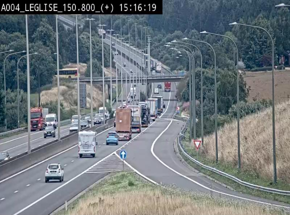 Caméra autoroute Belgique - Côte de Léglise, E411(A4) direction Luxembourg