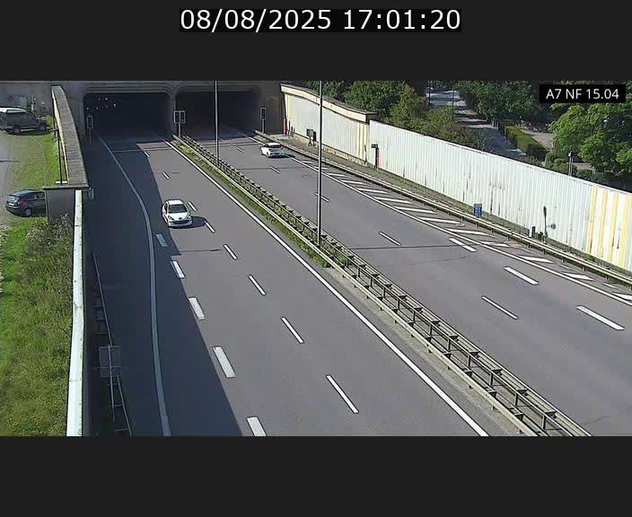 Caméra trafic Luxembourg - A7, Tunnel Mersch, entrée sud, direction Ettelbruck