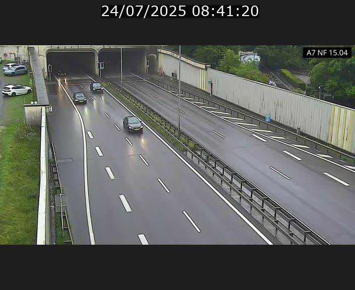 Caméra trafic Luxembourg - A7, Tunnel Mersch, entrée sud, direction Ettelbruck