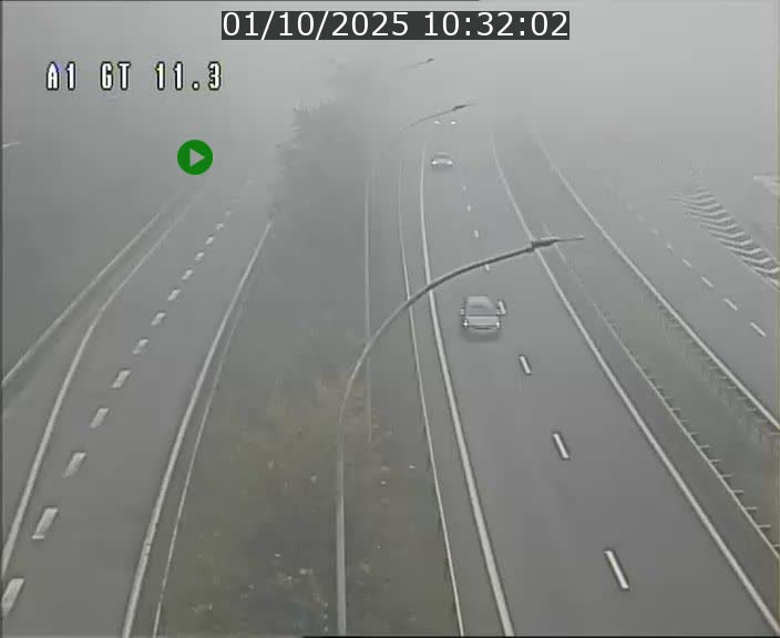 Traffic live webcam Luxembourg Senningerberg - A1 direction Allemagne - BK 11.3
