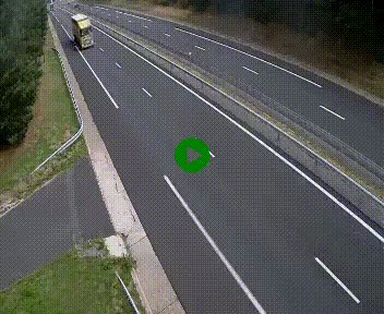 Caméra autoroute A75 à hauteur du col des Issartets en direction de Montpellier