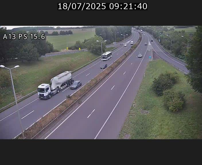 Traffic live webcam Luxembourg Kayl - A13 direction Dudelange - BK 15.6
