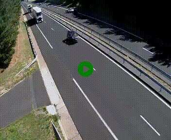 Caméra autoroute A75 à hauteur du col des Issartets en direction de Montpellier