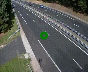 Caméra autoroute A75 à hauteur du col des Issartets en direction de Montpellier