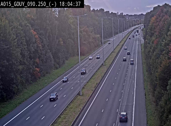 Webcam autoroute Belgique - Gouy-lez-piéton - E42 - BK 90.3