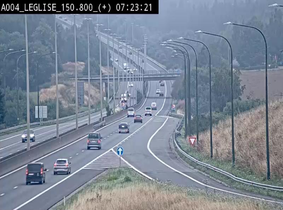 Caméra autoroute Belgique - Côte de Léglise, E411(A4) direction Luxembourg