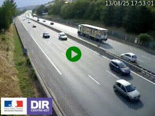 Webcam routière à Saint-Etienne-Terrenoire sur la RN88 avant la jonction entre l'A72 et le Boulevard Périphérique de Saint-Etienne
