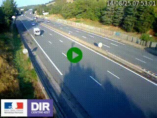 Webcam routière à Saint-Etienne-Terrenoire sur la RN88 avant la jonction entre l'A72 et le Boulevard Périphérique de Saint-Etienne