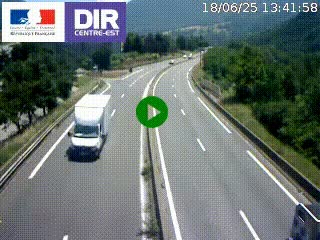 Caméra sur la Nationale 90 (N90) à La Léchère, en direction et à proximité d'Albertville