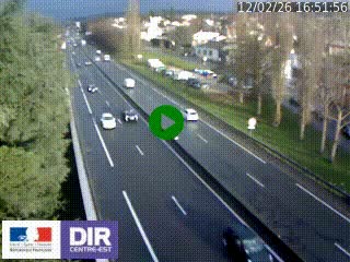 Webcam routière à Le Chambon-Feugerolles sur la RN88 entre Firminy et Saint-Etienne