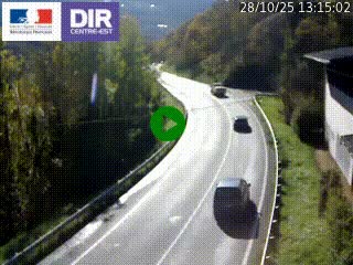 Caméra trafic sur la N90 à Bourg-Saint-Maurice, en provenance d'Aoste et en direction d'Albertville