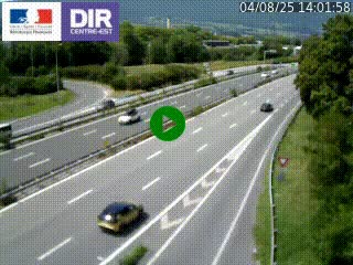 Caméra routière à hauteur de la sortie 15 Chambéry-centre au PK 4,103 en direction d'Albertville