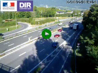 Caméra routière à hauteur de la sortie 15 Chambéry-centre au PK 4,103 en direction d'Albertville