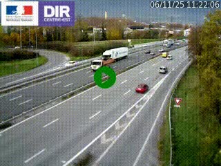 Caméra routière à hauteur de la sortie 15 Chambéry-centre au PK 4,103 en direction d'Albertville