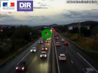 Caméra autoroute à Saint-Etienne (Les Littes) à hauteur du Ikea Saint-Etienne sur l'A72 en direction de Roanne