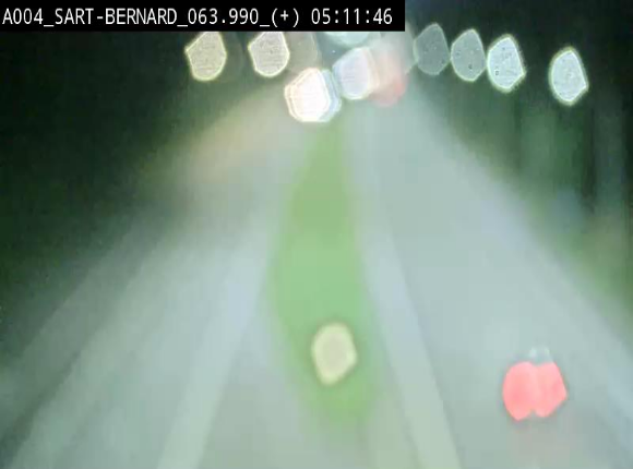 Webcam sur l'E411 à hauteur de la jonction avec la N4 à la sortie de Namur. Vue orientée vers Luxembourg
