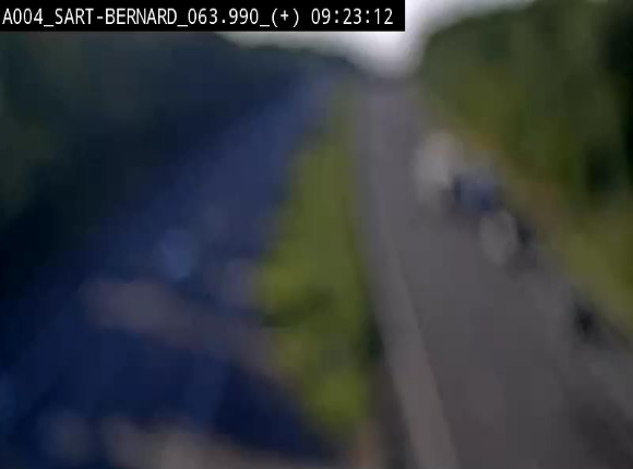 Webcam sur l'E411 à hauteur de la jonction avec la N4 à la sortie de Namur. Vue orientée vers Luxembourg