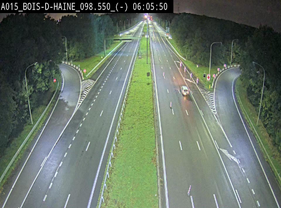 Webcam autoroute Belgique - Bois d'Haine - E42 - BK 98.6