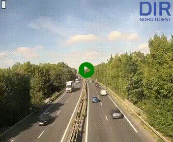 Webcam sur le périphérique de Caen (N814) à l'est de la ville, à Mondeville hauteur de la sortie 2, Presqu'île-Rives de l'Orne, au bout de l'autoroute A13