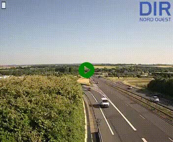 Webcam au début de l'A84 sur le périphérique Ouest de Caen (N814) à hauteur de la sortie 9, Porte de Bretagne