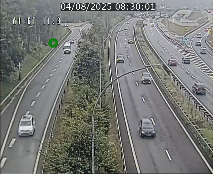 Traffic live webcam Luxembourg Senningerberg - A1 direction Allemagne - BK 11.3