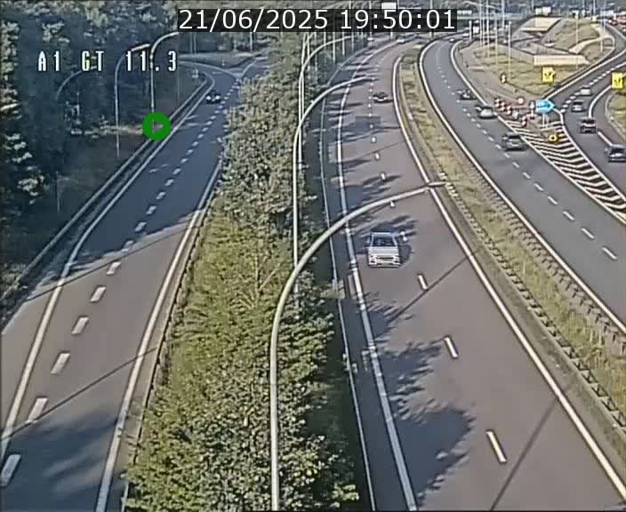 Traffic live webcam Luxembourg Senningerberg - A1 direction Allemagne - BK 11.3