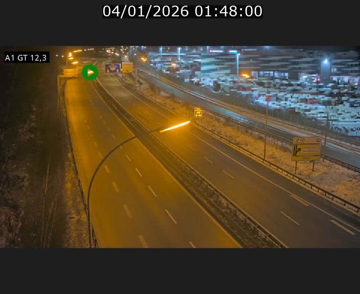 Traffic live webcam Luxembourg Senningerberg - A1 direction Allemagne - BK 12.3