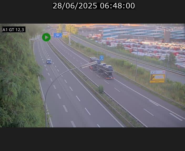 Traffic live webcam Luxembourg Senningerberg - A1 direction Allemagne - BK 12.3