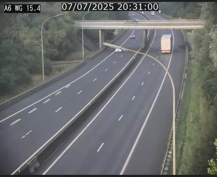 Traffic live webcam Luxembourg Capellen - A6 - BK 15.4 - direction Luxembourg/France/Allemagne