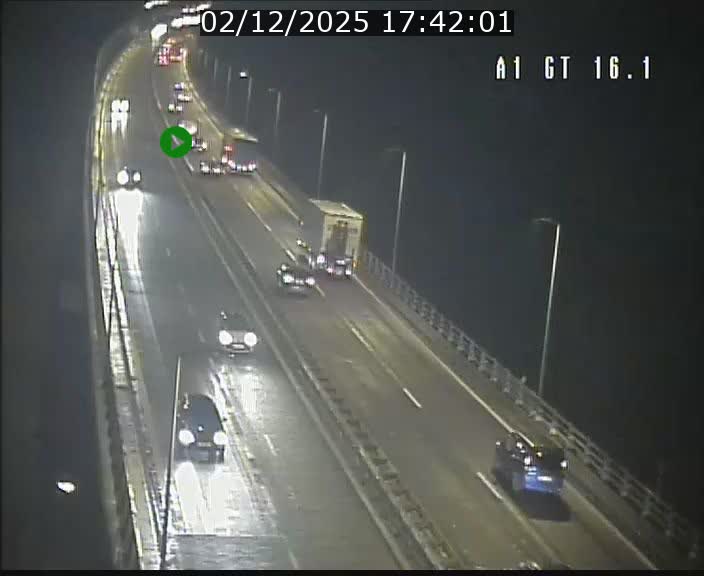 Traffic live webcam Luxembourg Niederanven - A1 direction Allemagne - BK 16.1