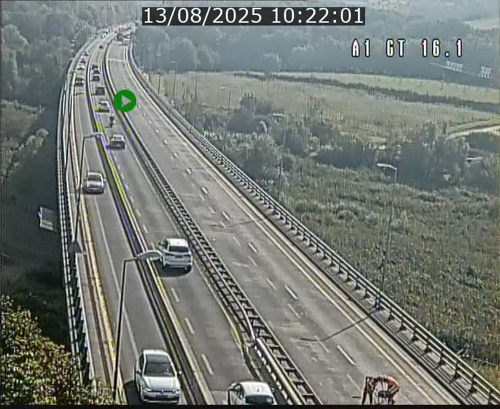 Traffic live webcam Luxembourg Niederanven - A1 direction Allemagne - BK 16.1