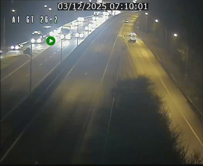 Traffic live webcam Luxembourg Grevenmacher - A1 direction Allemagne - BK 26.2