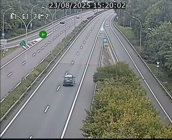 Traffic live webcam Luxembourg Grevenmacher - A1 direction Allemagne - BK 26.2