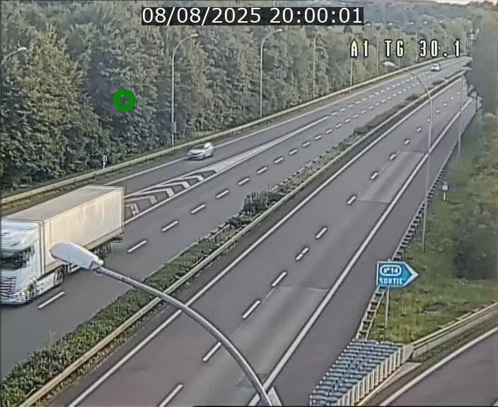 Traffic live webcam Luxembourg Grevenmacher - A1 direction Luxembourg - BK 30.1