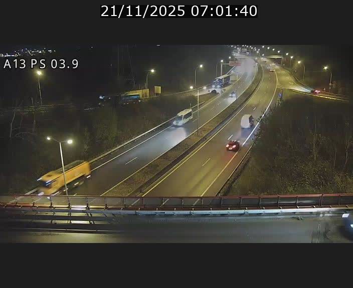 Traffic live webcam Luxembourg Differdange - A13 direction Esch-sur-Alzette - BK 3.9