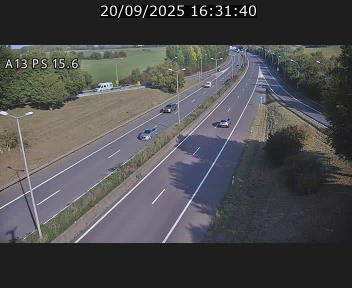 Traffic live webcam Luxembourg Kayl - A13 direction Dudelange - BK 15.6