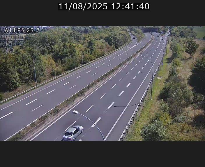 Traffic live webcam Luxembourg Frisange - A13 direction Allemagne - BK 26