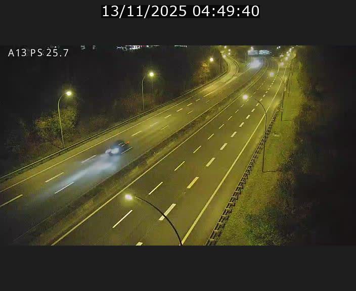 Traffic live webcam Luxembourg Frisange - A13 direction Allemagne - BK 26
