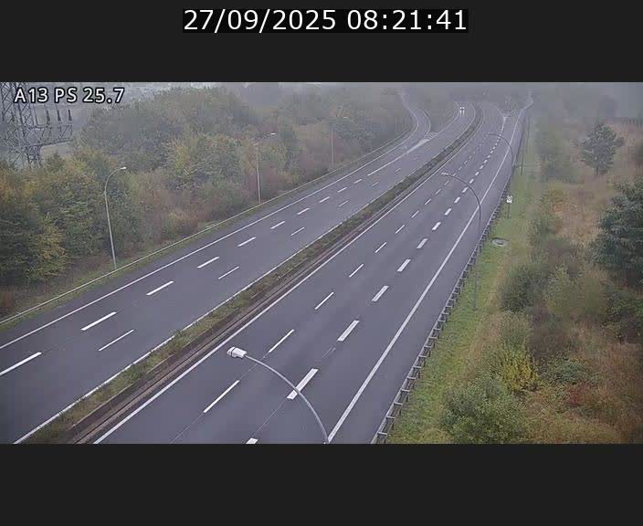 Traffic live webcam Luxembourg Frisange - A13 direction Allemagne - BK 26