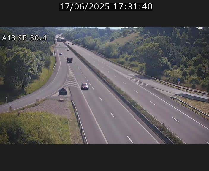 Traffic live webcam Luxembourg Altwies - A13 direction Luxembourg-ville - BK 30.4