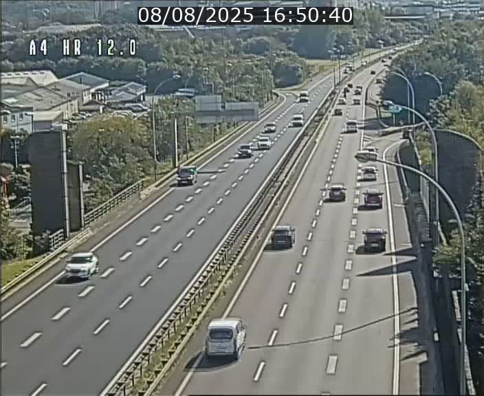 Traffic live webcam Luxembourg Jonction Foetz - A4 - BK 12.0 - direction Esch sur Alzette