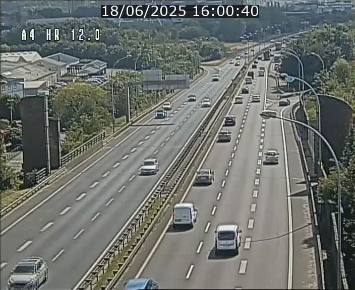 Traffic live webcam Luxembourg Jonction Foetz - A4 - BK 12.0 - direction Esch sur Alzette