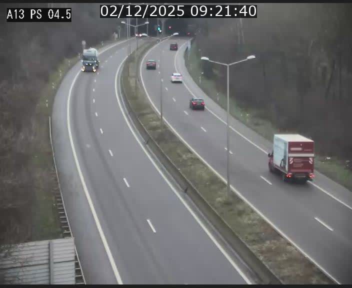 Traffic live webcam Luxembourg Differdange - A13 direction Esch-sur-Alzette - BK 4.5