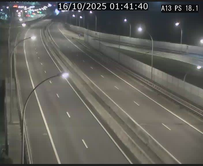 Traffic live webcam Luxembourg Dudelange - A13 direction Croix de Bettembourg - BK 18.1