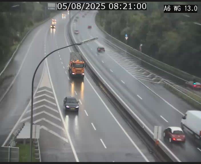 Traffic live webcam Luxembourg Mamer - A6 - BK 13 - direction Luxembourg/France/Allemagne