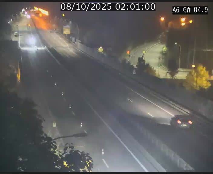 Traffic live webcam Luxembourg Croix de Cessange - A6 - BK 4.9 - direction Belgique