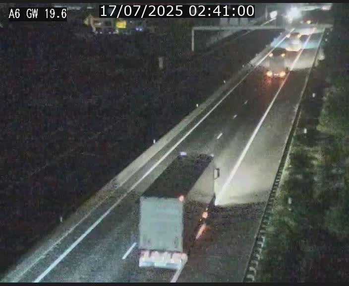 Traffic live webcam Luxembourg - Steinfort - A6 - BK 19.6 - direction Belgique